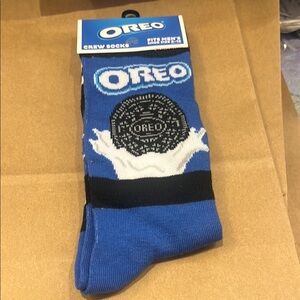 Blue and Black Casual Crew Socks Design